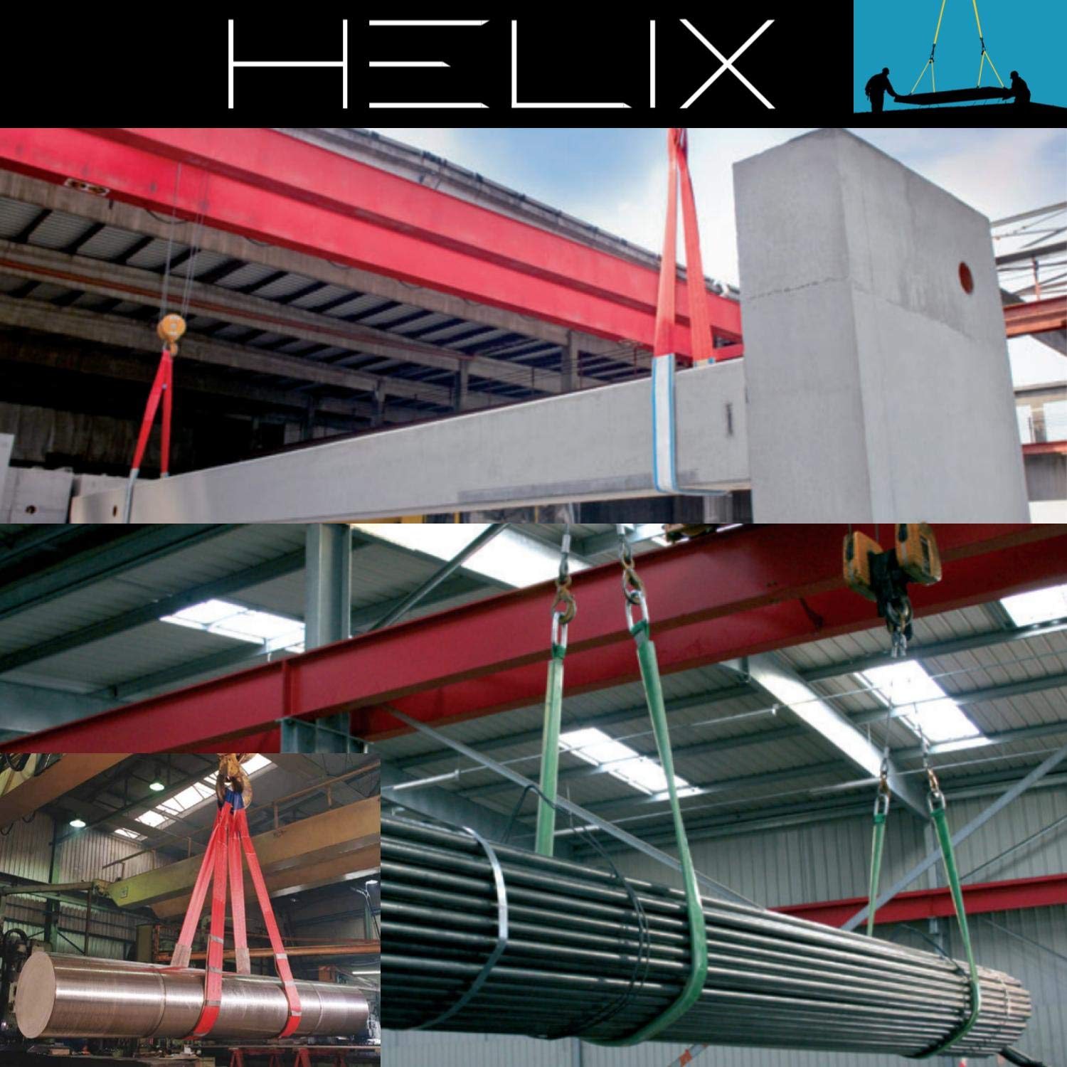 ヘリックス 牽引 吊上げ ナイロンスリング 使用荷重250kg 幅6mm Amazon.co.jp: HELIX スリングベルト 【2本セット】 2m 幅50mm